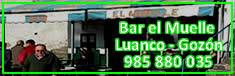 Banner del bar del Muelle de Luanco