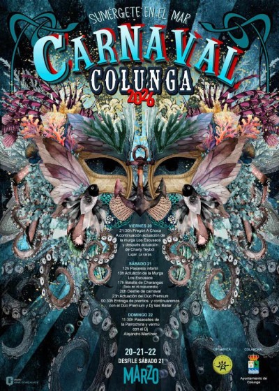 Colunga celebra su Carnaval 2026 con un fin de semana de música, desfiles y ambiente festivo