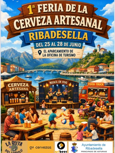 Ribadesella estrena una feria dedicada a la cerveza artesanal con música y gastronomía