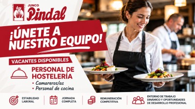 Junco Pindal busca personal para ampliar su equipo